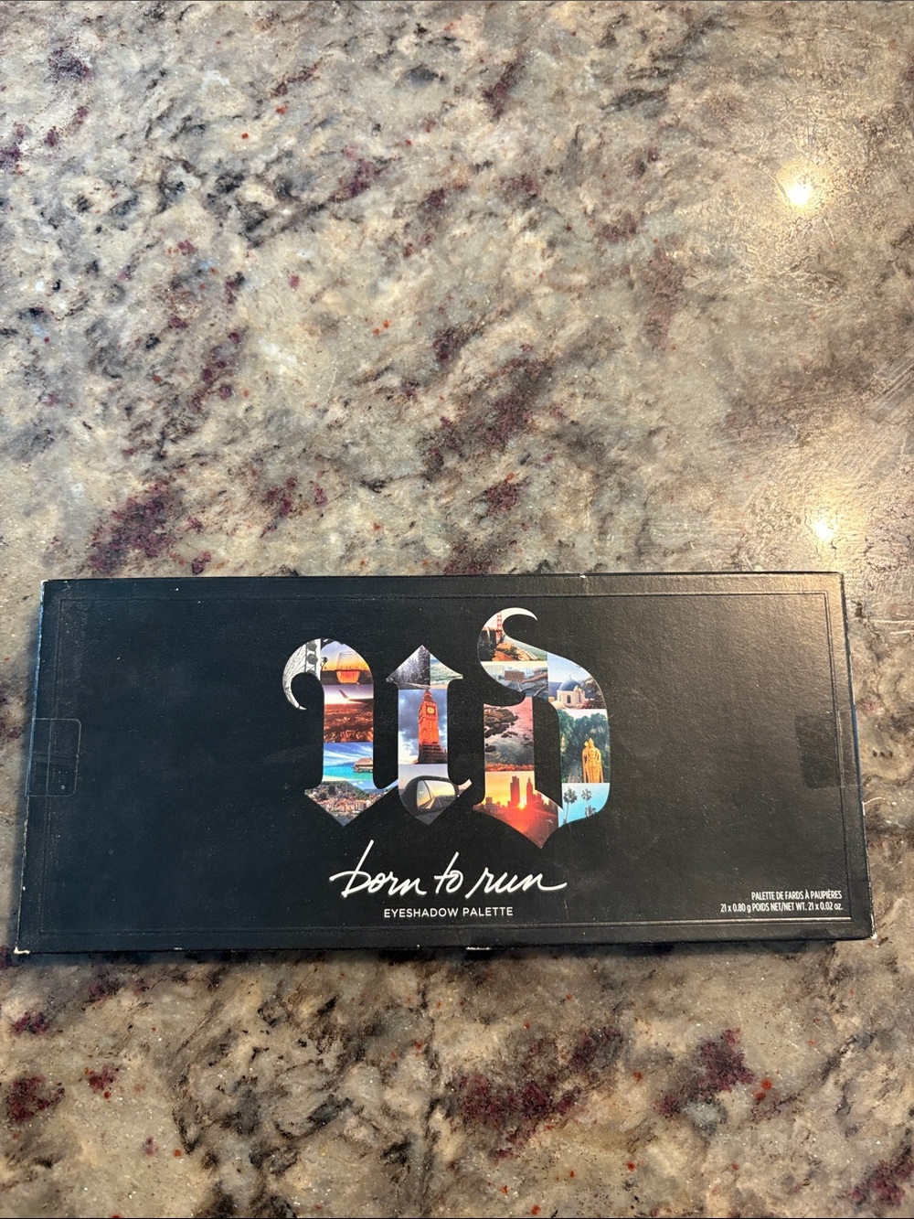 Urban Decay Born to Run Eyeshadow Palette - Black with Multicolor Logo